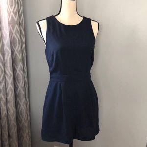 Navy Blue Romper- S